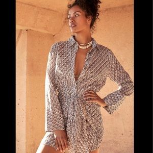 Shirt Dress in Chocolate